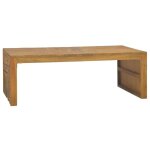 Vidaxl table basse bois de teck massif 110x35x38 cm 326174 Vidaxl table basse bois de teck massif 110x35x38 cm 326174