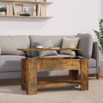 Vidaxl table basse chêne fumé 101x49x52 cm bois dingénierie 819272 Vidaxl table basse chêne fumé 101x49x52 cm bois dingénierie 819272