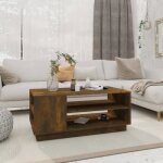 Vidaxl table basse chêne fumé 102 x 55 x 43 cm aggloméré Vidaxl table basse chêne fumé 102 x 55 x 43 cm aggloméré