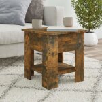 Vidaxl table basse chne fum 40x40x42 cm bois dingnierie