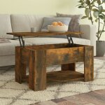 Vidaxl table basse table dappoint bout de canapé meuble de salon salle de séjour intérieur chêne fumé ... Vidaxl table basse table dappoint bout de canapé meuble de salon salle de séjour intérieur chêne fumé ...