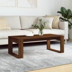 Vidaxl table basse chne marron 102x50x35 cm bois dingnierie 823365