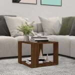Vidaxl table basse chêne marron 40x40x30 cm bois dingénierie 815170 Vidaxl table basse chêne marron 40x40x30 cm bois dingénierie 815170