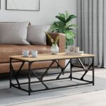 Vidaxl table basse ch�ne sonoma 100x50x40 cm bois ding�nierie 834126