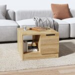 Vidaxl table basse chêne sonoma 50x50x36 cm bois dingénierie 811343 Vidaxl table basse chêne sonoma 50x50x36 cm bois dingénierie 811343