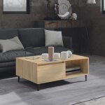 Vidaxl table basse chêne sonoma 90x60x35 cm bois dingénierie 806007 Vidaxl table basse chêne sonoma 90x60x35 cm bois dingénierie 806007