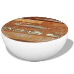 Vidaxl table basse forme de bol bois de récupération massif 60x60x30cm Vidaxl table basse forme de bol bois de récupération massif 60x60x30cm