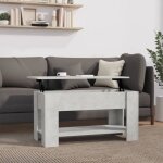 Vidaxl table basse gris béton 101x49x52 cm bois dingénierie 809705 Vidaxl table basse gris béton 101x49x52 cm bois dingénierie 809705