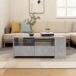 Vidaxl table basse gris béton 102x55x42 cm bois dingénierie 810921 Vidaxl table basse gris béton 102x55x42 cm bois dingénierie 810921