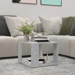Vidaxl table basse gris bton 40x40x30 cm bois dingnierie 806314