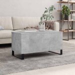 Vidaxl table basse gris b�ton 90x445x45 cm bois ding�nierie 830984