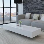 Vidaxl table basse haute brillance blanc Vidaxl table basse haute brillance blanc
