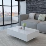 Vidaxl table basse haute brillance blanche Vidaxl table basse haute brillance blanche