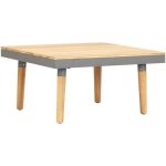 Vidaxl table basse de jardin 60x60x315 cm bois solide dacacia