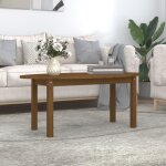 Vidaxl table basse marron miel 110x55x45 cm bois massif de pin 822345 Vidaxl table basse marron miel 110x55x45 cm bois massif de pin 822345