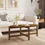 Vidaxl table basse marron miel 118x63x45 cm bois massif de pin 822320 Vidaxl table basse marron miel 118x63x45 cm bois massif de pin 822320