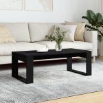 Vidaxl table basse noir 102x50x35 cm bois dingnierie 823359