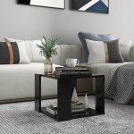 Vidaxl table basse noir 40x40x30 cm bois dingénierie 806311 Vidaxl table basse noir 40x40x30 cm bois dingénierie 806311