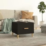 Vidaxl table basse noir 50x50x40 cm bois dingénierie 812710 Vidaxl table basse noir 50x50x40 cm bois dingénierie 812710