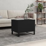 Vidaxl table basse noir 60x445x45 cm bois dingnierie 830957