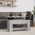Vidaxl table basse sonoma gris 101x49x52 cm bois ding�nierie 819273