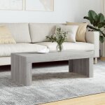 Vidaxl table basse sonoma gris 102x50x36 cm bois dingnierie 823372
