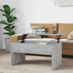 Vidaxl table basse sonoma gris 80x505x415 cm bois dingénierie 819288 Vidaxl table basse sonoma gris 80x505x415 cm bois dingénierie 819288