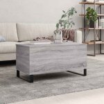 Vidaxl table basse sonoma gris 90x445x45 cm bois dingénierie 830986 Vidaxl table basse sonoma gris 90x445x45 cm bois dingénierie 830986