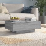 Vidaxl table basse sonoma gris 90x60x31 cm bois ding�nierie 815196