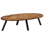 Vidaxl table basse teck recyclé massif ovale 120 x 60 x 30 cm Vidaxl table basse teck recyclé massif ovale 120 x 60 x 30 cm