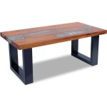 Vidaxl table basse teck r�sine 100 x 50 cm