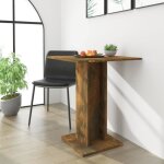 Vidaxl table de bistro chne fum 60x60x75 cm bois dingnierie 815102