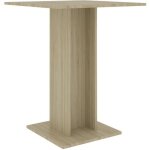 Vidaxl table de bistro ch�ne sonoma 60x60x75 cm agglom�r�