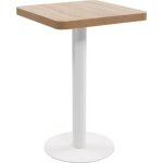 Vidaxl table de bistro marron clair 50x50 cm mdf
