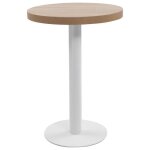 Vidaxl table de bistro marron clair 60 cm mdf