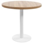 Vidaxl table de bistro marron clair 80 cm mdf