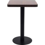 Vidaxl table de bistro marron fonc� 50x50 cm mdf