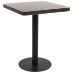 Vidaxl table de bistro marron fonc 60x60 cm mdf