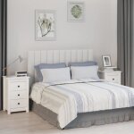 Vidaxl tables de chevet 2 pcs blanc 40x35x615 cm bois de pin massif 813702
