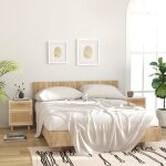 Vidaxl tables de chevet 2pcs blanc bois de pin massif et rotin naturel 345607 Vidaxl tables de chevet 2pcs blanc bois de pin massif et rotin naturel 345607