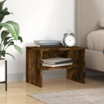 Vidaxl table de chevet chêne fumé 40x30x30 cm bois dingénierie 815237 Vidaxl table de chevet chêne fumé 40x30x30 cm bois dingénierie 815237