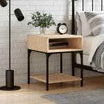 Vidaxl table de chevet ch�ne sonoma 40x41x50 cm bois ding�nierie 825875