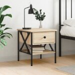 Vidaxl table de chevet chêne sonoma 40x42x45 cm bois dingénierie 825955 Vidaxl table de chevet chêne sonoma 40x42x45 cm bois dingénierie 825955