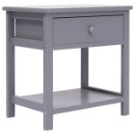 Vidaxl table de chevet gris 40x29x42 cm bois de paulownia Vidaxl table de chevet gris 40x29x42 cm bois de paulownia