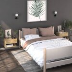 Vidaxl tables de chevet murales 2 pcs chne sonoma 810960