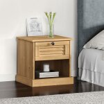 Vidaxl table de chevet vigo 42x35x42 cm bois de pin massif 353154