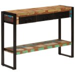 Vidaxl table console 110x30x76 cm bois massif de r�cup�ration 348158