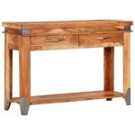 Vidaxl table console 110x34x74 cm bois dacacia massif 338469