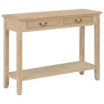 Vidaxl table console 110x35x80 cm bois