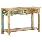Vidaxl table console 120x40x75 cm bois solide de r�cup�ration